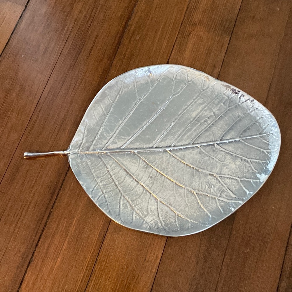 Michael Aram polished aluminum plate